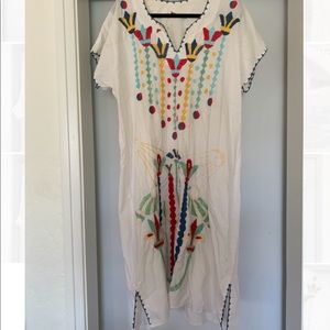 Vintage Poplin Embroidered Dress
